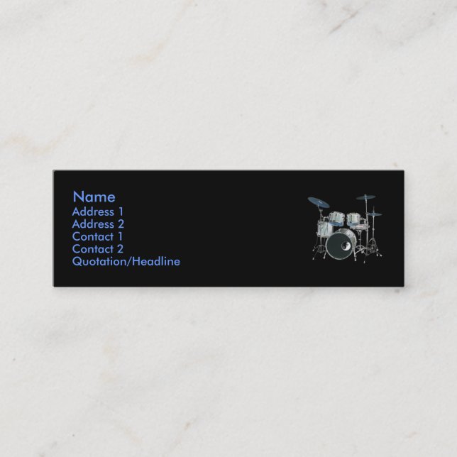 Tambours et carte de profil Yin-Yang (Devant)