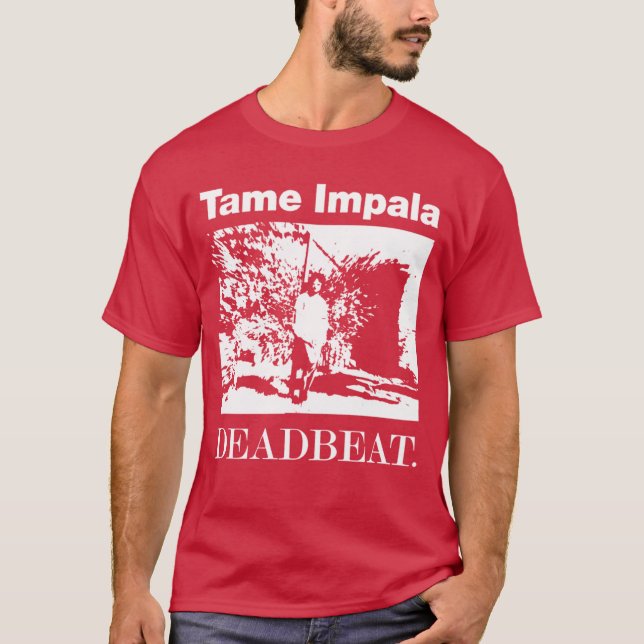 Tame Impala Deadbeat White Outline Pullover Hoodie (Devant)