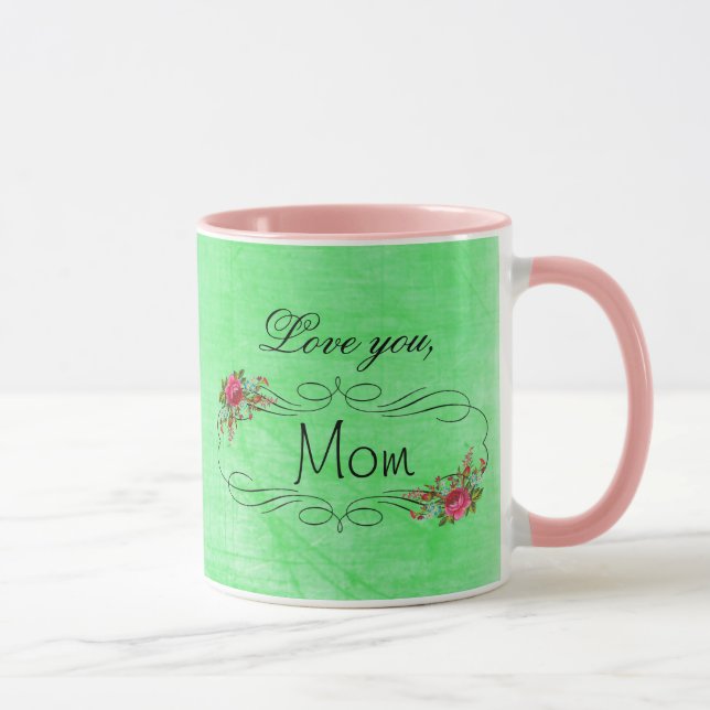 T'amour Maman, Mug de café de la fête des Mères (Droite)