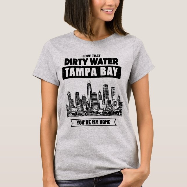 Tampa Bay Vous êtes ma maison_Texte noir T-shirt (Devant)