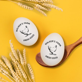 Tampon à œufs personnalisé pour poule de ferme