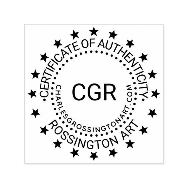 Tampon Auto-encreur 3 Certificat initial d'authenticité Nom URL #5 (Design)