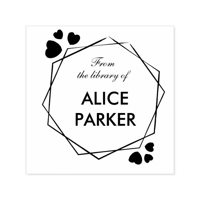 Tampon Auto-encreur À partir de la bibliothèque d'ajouter votre nom (Design)