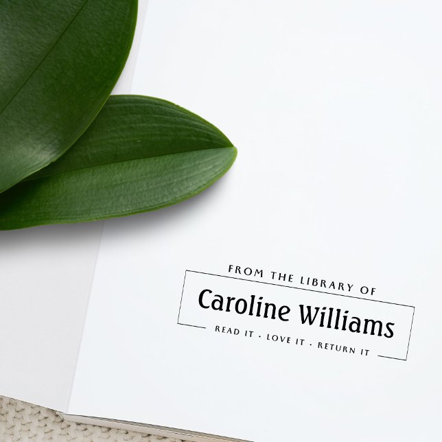 Tampon Auto-encreur À Partir De La Bibliothèque De Lire L'Amour Retour (Créateur téléchargé)