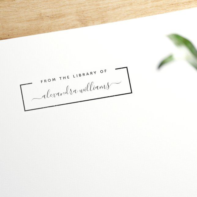 Tampon Auto-encreur À Partir De La Bibliothèque De Script Simple Nom E (Créateur téléchargé)