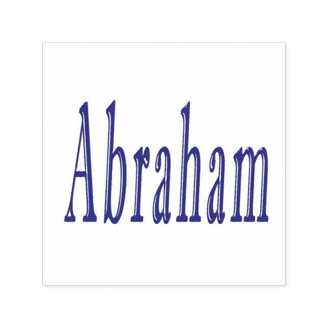 Tampon Auto-encreur Abraham, Nom, Logo, (Design)