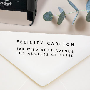 Tampon Auto-encreur Address   Simple minimaliste Moderne Stylish