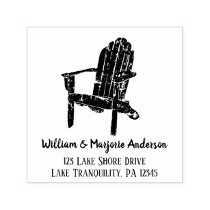 Tampon Auto-encreur Adirondack Chair Illustration Return Adresse