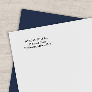 Tampon Auto-encreur Adresse d'accueil classique moderne