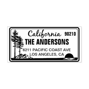 Tampon Auto-encreur Adresse de plaque de licence personnalisée en Cali