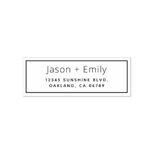 Tampon Auto-encreur Adresse de retour classique - Timbre auto-encastré