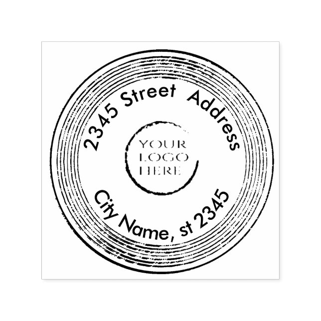 Tampon Auto-encreur Adresse de retour d'affaires simple (Design)