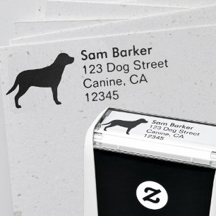 Tampon Auto-encreur Adresse de retour de plus grand chien suisse de