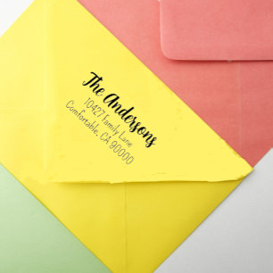 Tampon Auto-encreur Adresse de retour de script