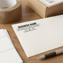 Adresse de retour d'entreprise | Logo moderne prof