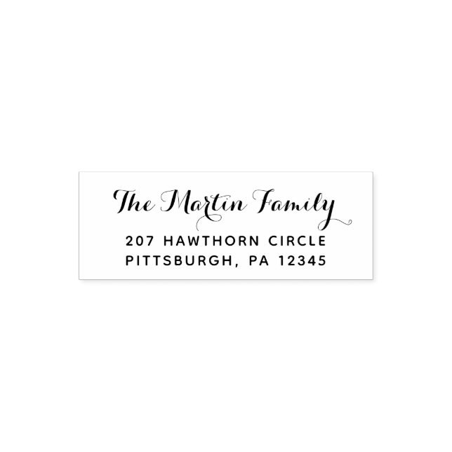 Tampon Auto-encreur Adresse de retour du bon script (Design)