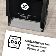 Adresse de retour du logo d'entreprise personnalis