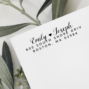 Tampon Auto-encreur Adresse de retour Élégant
