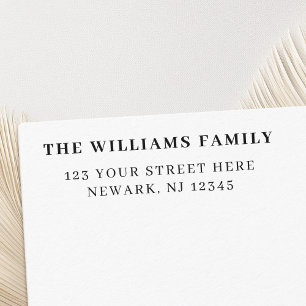 Tampon Auto-encreur Adresse de retour minimale simple et élégante