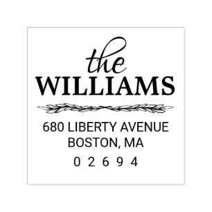 Tampon Auto-encreur Adresse de retour moderne