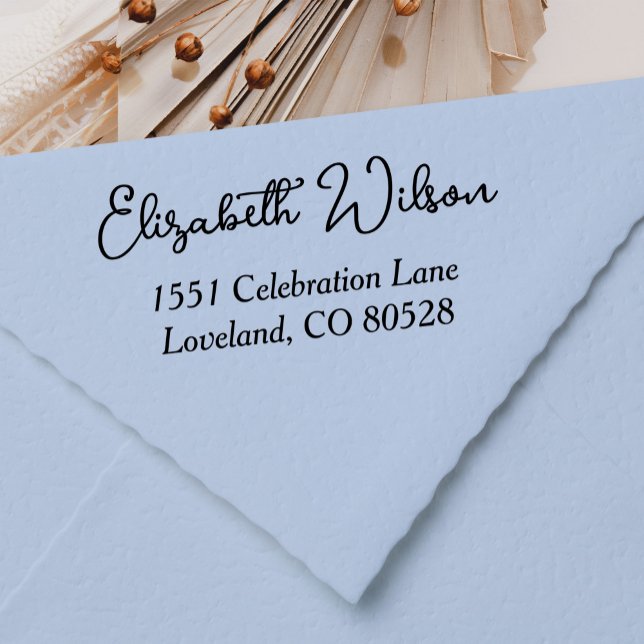 Tampon Auto-encreur Adresse de retour moderne personnalisée Auto-encra (Créateur téléchargé)