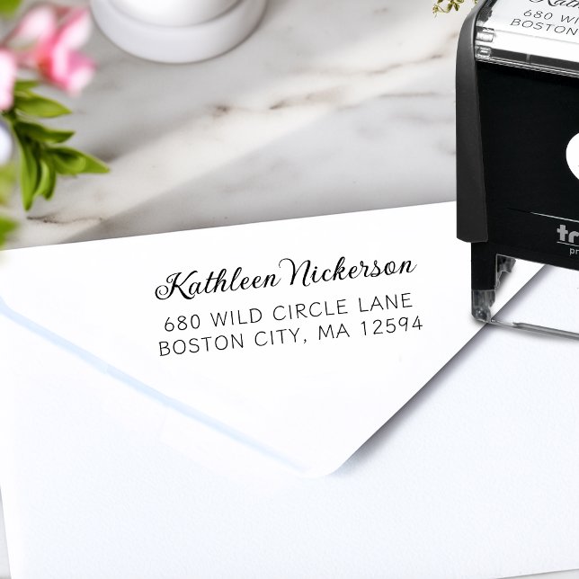 Tampon Auto-encreur Adresse de Retour Moderne Simple (Return Address Modern Simple Self-inking Stamp)