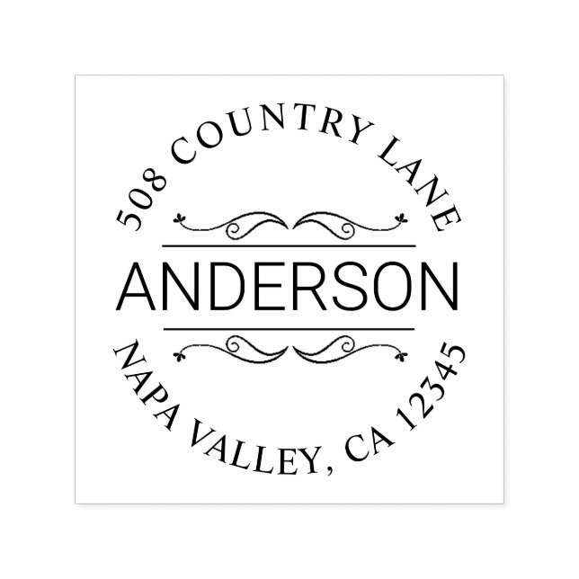 Tampon Auto-encreur Adresse de retour personnalisée (Design)