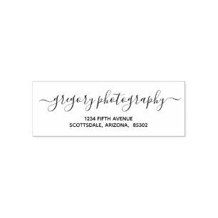 Tampon Auto-encreur Adresse de retour personnalisée d'affaires/socié