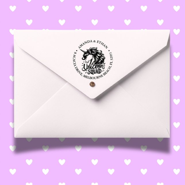 Tampon Auto-encreur Adresse de retour personnalisée de l'équipe de lic (add magic and joy to your crafts and gifts!)