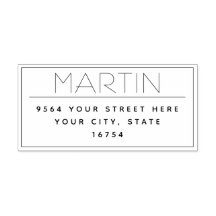 Adresse de retour personnalisée Timbre auto-encre