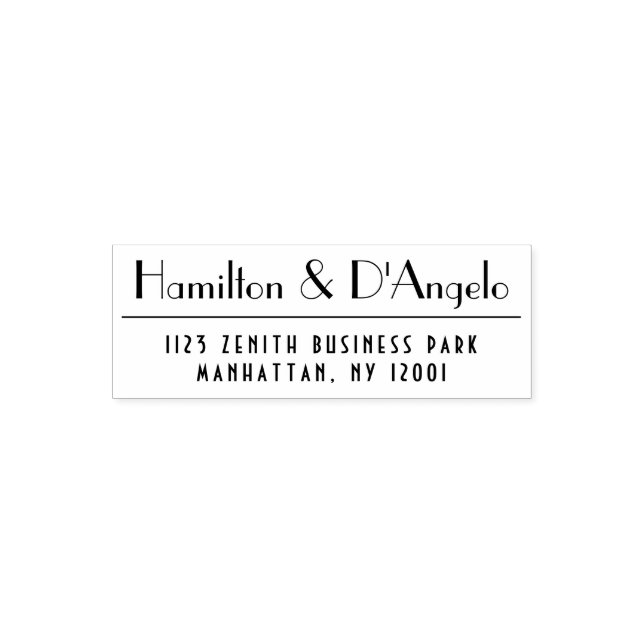 Tampon Auto-encreur Adresse de retour professionnelle officielle (Design)