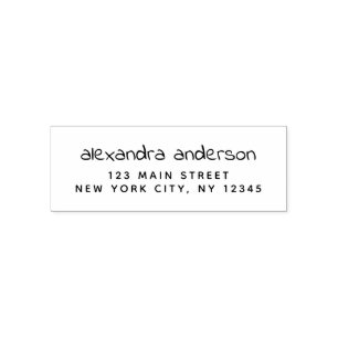 Tampon Auto-encreur Adresse de retour professionnelle ou personnelle