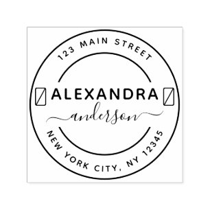 Tampon Auto-encreur Adresse de retour professionnelle ou personnelle