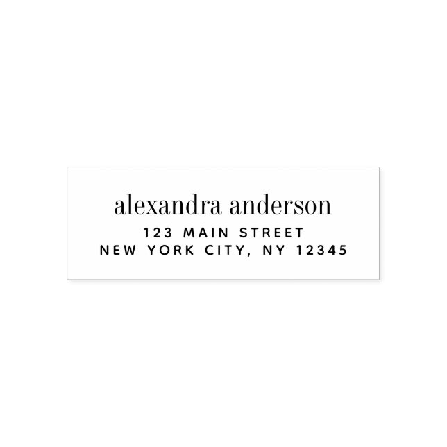 Tampon Auto-encreur Adresse de retour professionnelle ou personnelle é (Design)