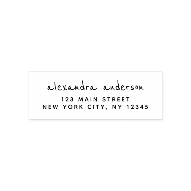 Tampon Auto-encreur Adresse de retour professionnelle ou personnelle é (Design)