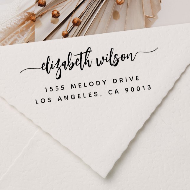 Tampon Auto-encreur Adresse de retour professionnelle ou personnelle é (personal self inking stamp)