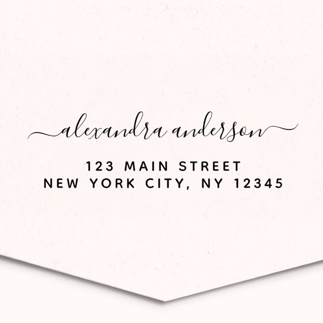 Tampon Auto-encreur Adresse de retour professionnelle ou personnelle é (Créateur téléchargé)