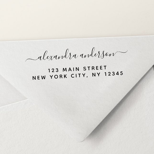 Tampon Auto-encreur Adresse de retour professionnelle ou personnelle é (Créateur téléchargé)