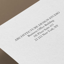 Adresse de retour professionnelle simple