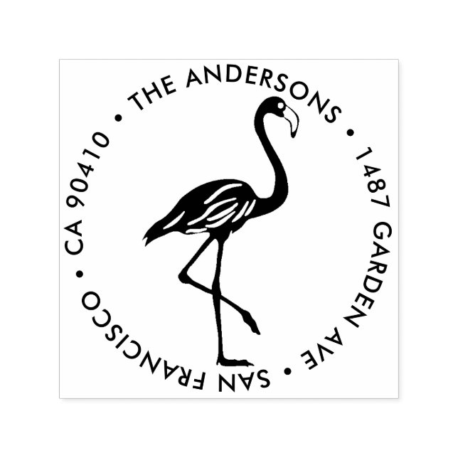 Tampon Auto-encreur Adresse de retour Timbre, Timbre d'adresse flamme (Design)