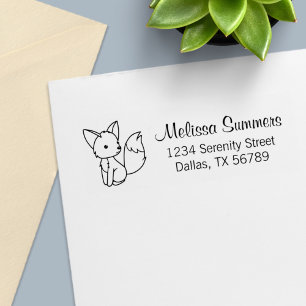 Tampon Auto-encreur Adresse Little Fox