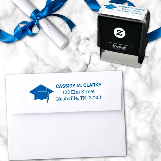 Tampon Auto-encreur Adresse minimaliste de 8e année (Créateur téléchargé)