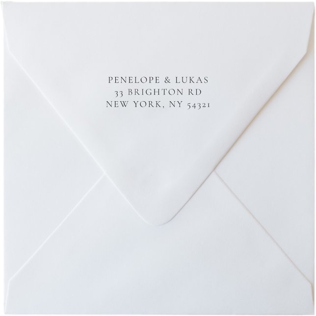 Tampon Auto-encreur Adresse personnalisée Timbre auto-encre moderne (Créateur téléchargé)