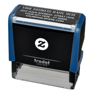 Tampon Auto-encreur Adresse professionnelle personnalisée Votre Timbre
