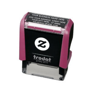 Tampon Auto-encreur Adresse professionnelle Votre entreprise Bureau pe