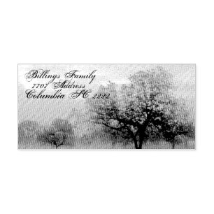 Tampon Auto-encreur Adresse Self Enk Rubber Stamp avec arbres du Texas