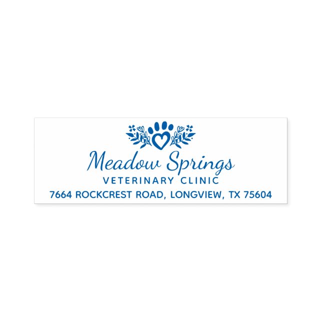 Tampon Auto-encreur Aimer Floral & Foliage Pet Paw Company (Design)