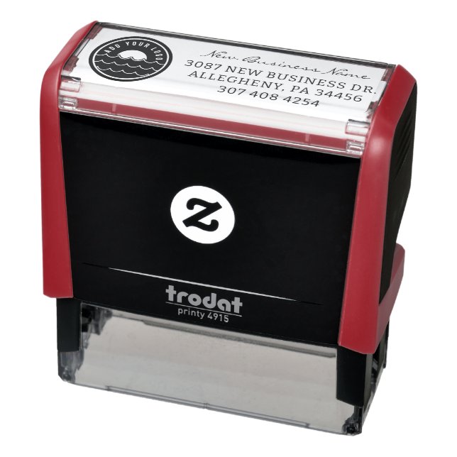 Tampon Auto-encreur Ajouter un logo d'entreprise et une adresse de ret (Produit)