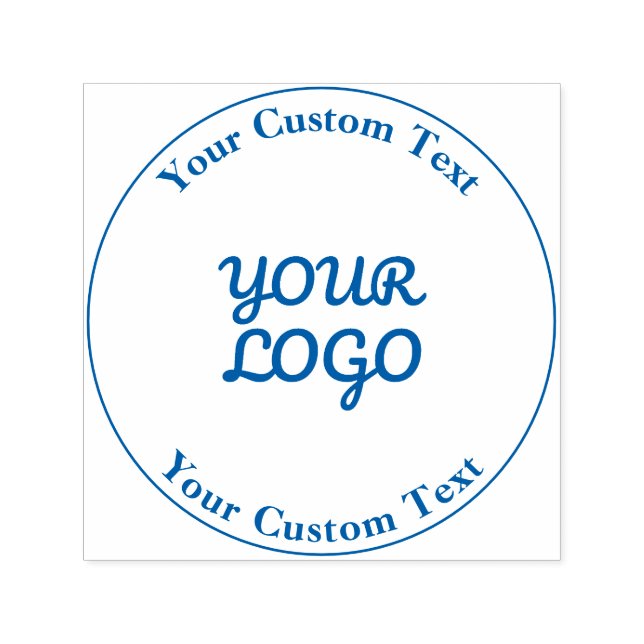 Tampon Auto-encreur Ajouter un logo design simple modifiable (Design)
