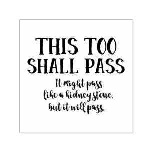 Tampon Auto-encreur Amusant, ça va passer comme une pierre de rein